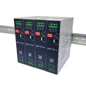 XDR-75E-48 Din-Rail Switching Power Supply 75W 48V Single Output 1.6A DC 85-264VAC Input 91% Efficiency Industrial Use