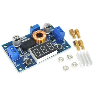 XL4015E Adjustable 75W High Power DC-DC Step-Down Power Supply Module 5A Buck Converter with Voltage Display Off Board