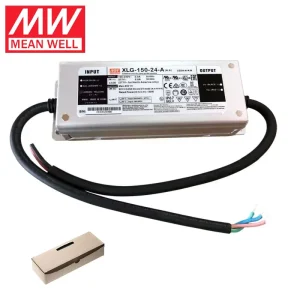 XLG-150-24-A 150W IP67 93% Efficiency 5-Year Warranty LED Driver Single Output Waterproof Metal Power Supply