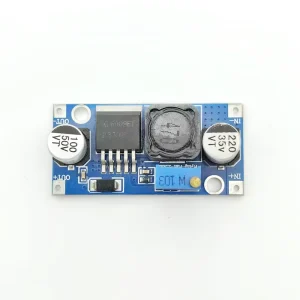 XR LM2596S Adjustable DC-DC Converter Development Board with Voltmeter Display and PCB Mounting