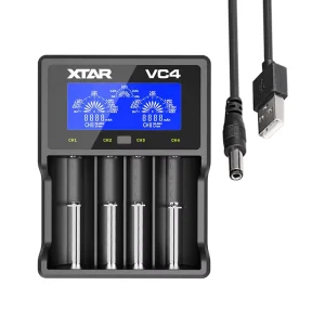 XTAR VC4 Universal Battery Charger Aa Aaa c d 18650 Charger for A & Aa & Aaa Rechargeable Batteries