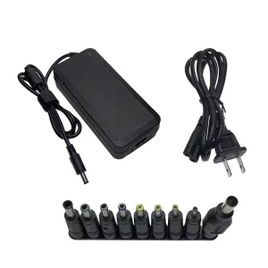 YS-1224 120W Universal 12-24V AC-DC Power Adapter 5A Multi-Plug 1M DC Cable USB-C USB-A Charger CE FCC