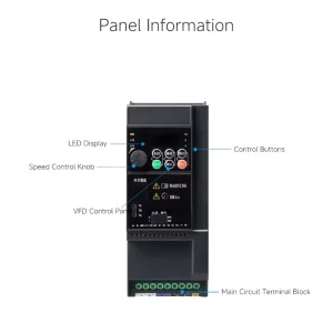 YST600-5.5KW 5.5kW 220V/380V Three Phase Variable Frequency Drive (VFD) with V/F & Vector Control