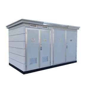 ZBW European Type Box Substation Three-Phase 10kV 35kV Outdoor Prefabricated Solar PV Step-up Compact Distribution