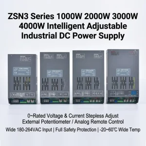 ZSN3 1000W-4000W High Power Switching Power Supply 1kW 2kW 3kW 4kW Adjustable DC Power Source for Industrial Automation