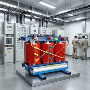 electrical equipment Energy Saving Three Phase Dry Type Transformer IEC Standard for EV Charging Infrastructure Ganzhong SCB20/SCB22 50Hz Round Coil